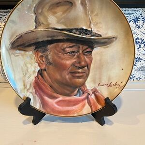 Limited Edition Plate John Wayne Western Cowboy Decorative Plate
